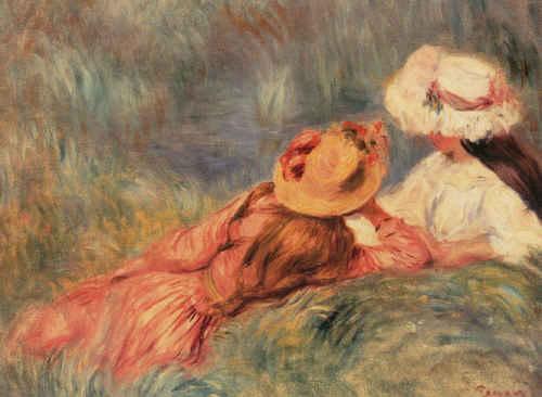 Pierre Renoir Jeune Filles au Bord de L'eau oil painting image